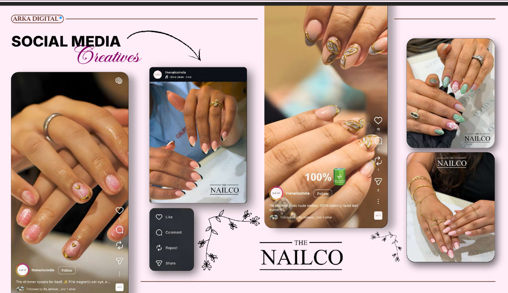 Mirror Chrome Finishes & Editorial Nail Art